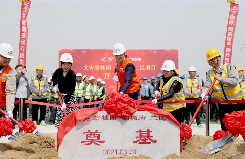 2021年3月31日，由龙8-long8北京集团承建的碧桂园·铂樾府二区工程正式开工，龙8-long8携手建设单位、监理单位一同在项目部举行了隆重的奠基仪式。